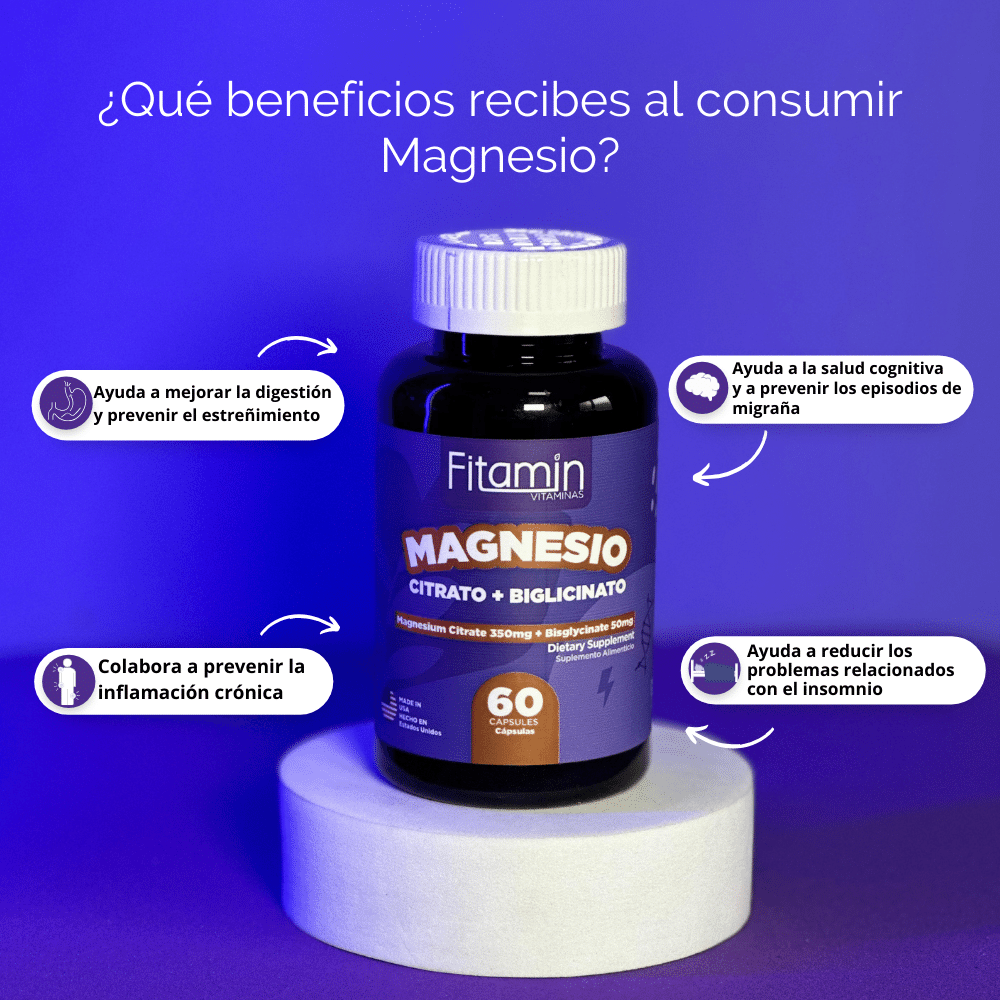 Citrato + Bisglicinato de Magnesio
