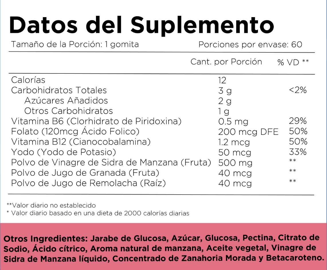 Apple Cider Vinegar en Gomitas