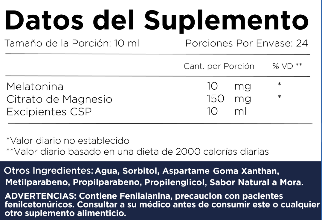 Melatonina + Magnesio
