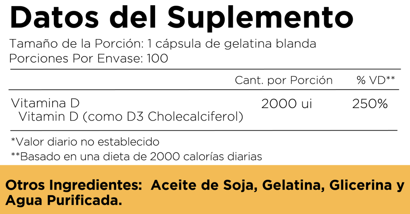Vitamina D3 Softgel