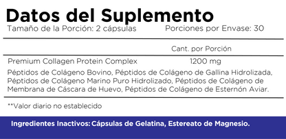 Elastigeno - Colageno en Capsulas 60 capsulas