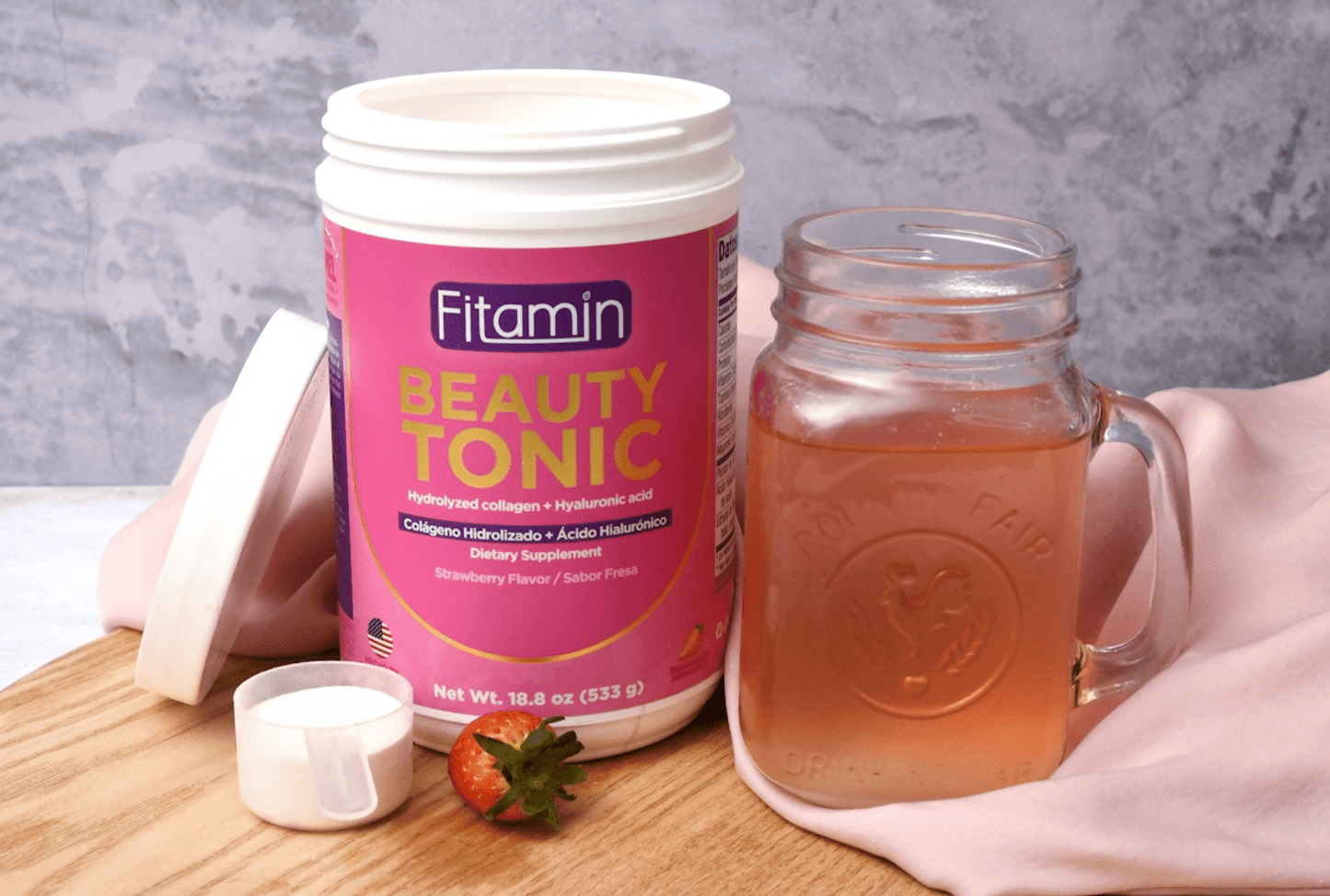 Beauty Tonic - Hydrolyzed Collagen with Hyaluronic Acid