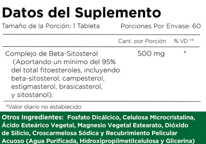 Protasterol - Complejo de Beta-Sitosterol 500mg